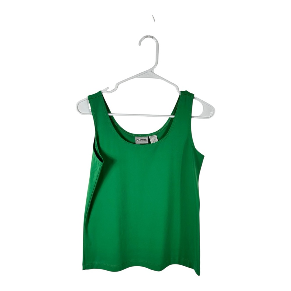 Chico’s Green Nylon Blend Tank Top